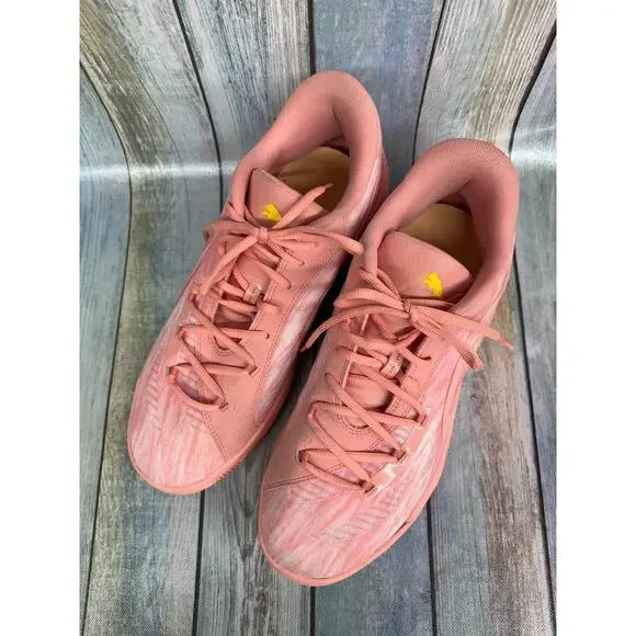 Puma All Pro Nitro Dress Code Pink Fruit Men's Basketball Shoe Size 13 Lace Up - Picture 3 of 8
